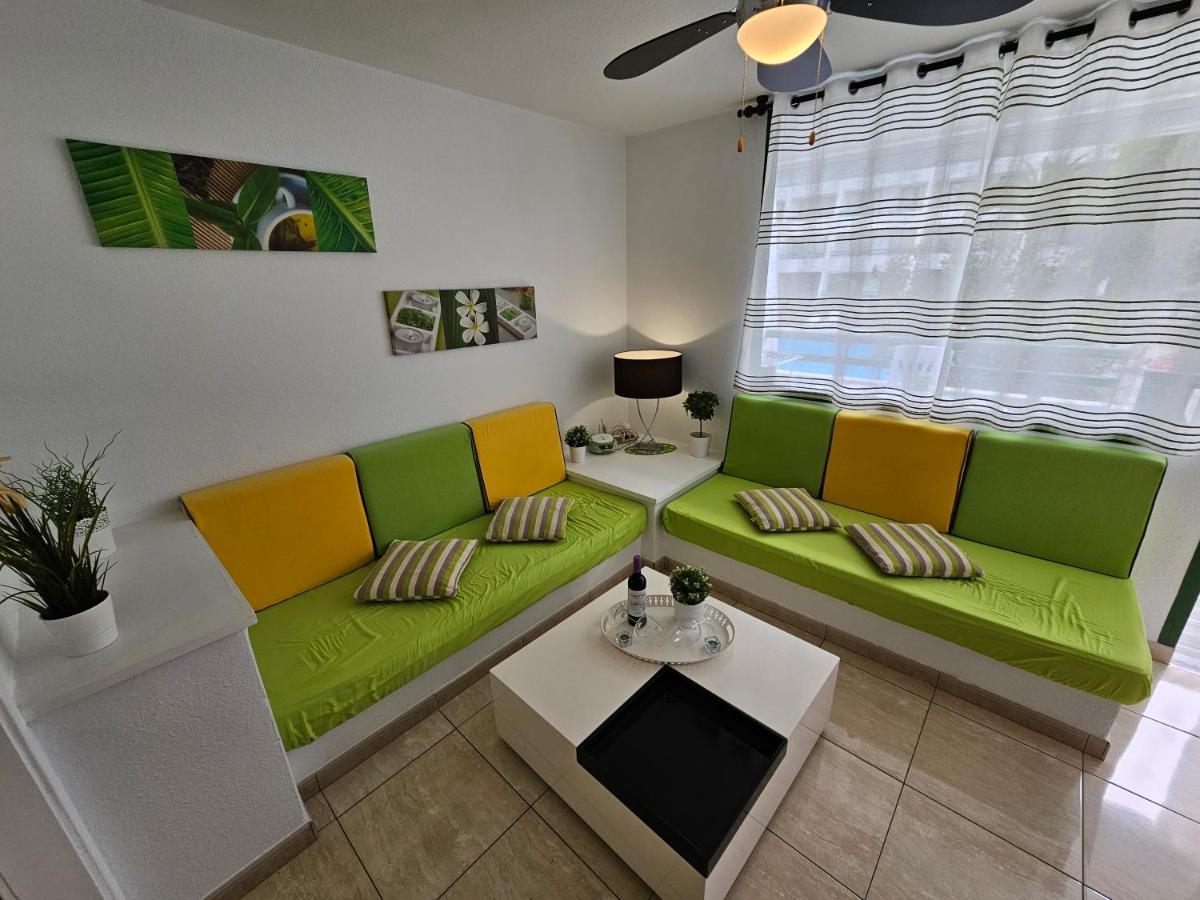 Casa Palmera 3 Only 150 Metres To The Beach, Heated Pool, Wifi, Sat-Tv, Balcony Arona  Exterior photo